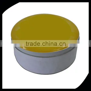 Promotion Gift Light Yellow Small Metal Tin Round Boxes/round Gift Tin Box, Colourful Gift Tin Packaging Box thumbnail-1