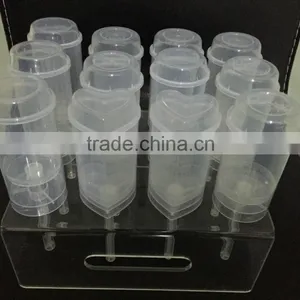 Christmas Hot Selling Round or Heart Shape PP Cake Decoration Tubes With Lid thumbnail-1