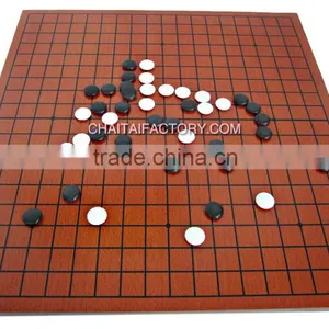 Traditional CHINESE GO Game in Wood With Urea Pieces - Brown Color thumbnail-2