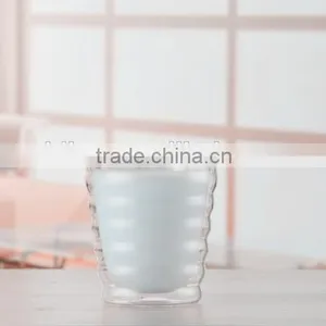 Hand Made Double Wall Juice Cup Double Wall Drinking Glass Double Wall Milk Cup thumbnail-4