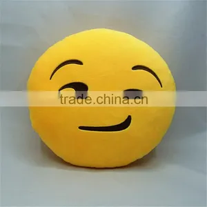Best Selling Great Emoji Throw Pillow,smirk Face Cushion for Home thumbnail-1