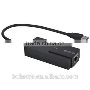 2015 Hot Sell HR02-U3 USB 3.0 to 10/100/1000 Gigabit Ethernet LAN Network Adapter thumbnail-1