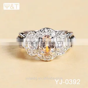 Jingli Jewelry Fashion Flower Shaped Wedding Ring For Women (YJ-392) thumbnail-4
