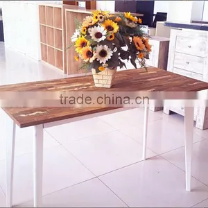 Europe Style 4 Seat Wooden Dinning Table thumbnail-1