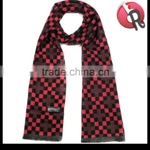 High Quality Mens Warm Winter Wool Fashion Long Scarves for Business or Casual Pattern Various Colors thumbnail-1