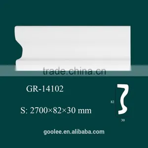 Home Decor Interior Decorating White PU Plastic Molding thumbnail-1