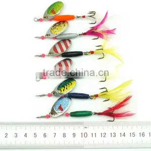 18CM 77g Hard Fishing Spinner Bait Artificial Blades for Metal Bass Fishing Lure Spoon Dressed Treble Hooks thumbnail-2