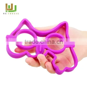 High Quality Cute Shape Silicone Fried Egg Ring Pancake Rings Egg Tart Mold thumbnail-1