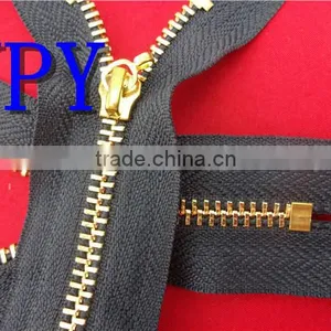 Gold Teeth Metal Zipper ,custom Zipper Pulls thumbnail-1