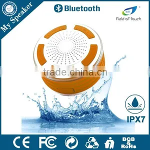 My Speaker F013 White/orange Color 5W LED Shockproof Shower Speaker Floating in the Water thumbnail-1