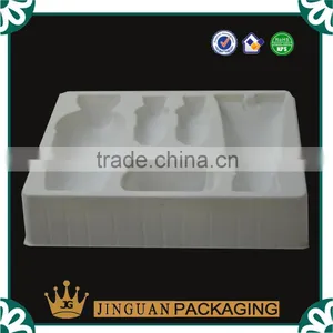 Hot Sale Packaging Disposable Black PP Flocking Plastic Cosmetic Tray Blister thumbnail-2