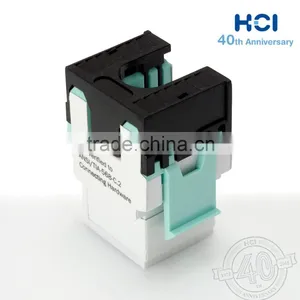 Network Solution ISO RJ45 8P8C UTP 180Degree Cat 6A Keystone Jack thumbnail-5