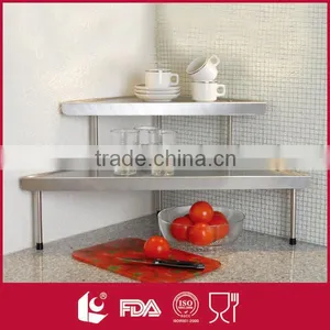 Made in China 2-tier Corner Kitchen Storage Shelf Bracket thumbnail-1