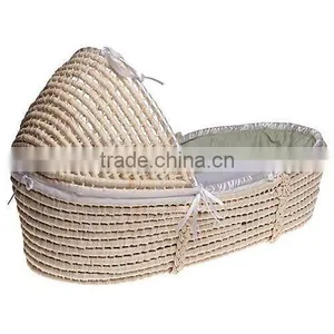 Handmade Eco-friendly Straw Baby Bed thumbnail-1