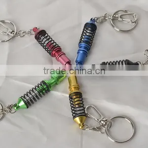 Wholesale Metal Key Chains/ Coilover Keychains, Auto Part Model Automotive Accessories Shock Absorber Keychain Keyring thumbnail-1