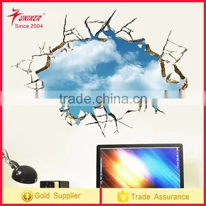 Soccer Ball Football Broken 3D Decorative Peel Vinyl Wall Stickers Wall Decals Removable Decors for Living Room Kids Room Baby thumbnail-1
