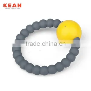 Food Grade Silicone Bead Rattle Teether Gift For Baby Cool Baby Toys thumbnail-5