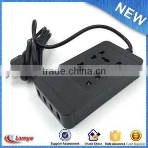 4 Port Usb Charger for Outdoor/ Multiple Portable Socket Outlet for Travel thumbnail-2