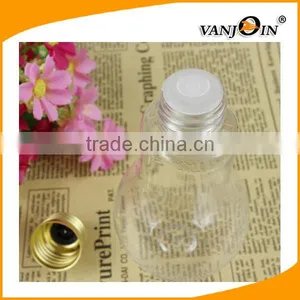 Screw Cap Lamp Bulb Shaped Plastic Juice Bottles thumbnail-4