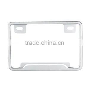 Motorcycle Silver Aluminum License Plate Frame For SUZUKI HONDA KAWASAKI DUCATI thumbnail-1