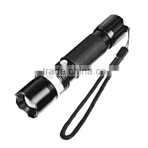 Rechargeable Zoomable XPE Aluminum Alloy Water-resistant LED Flashlight Tactical Torch Portable Lantern for Cyclign Camping thumbnail-1