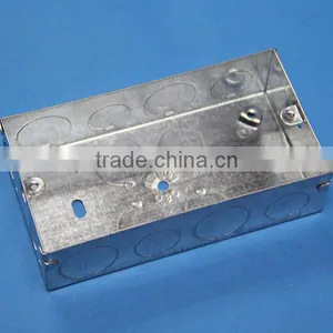 BS4662 Standard 3x6 Two Gang GI Box 47mm Deep Switch Wall Box thumbnail-2