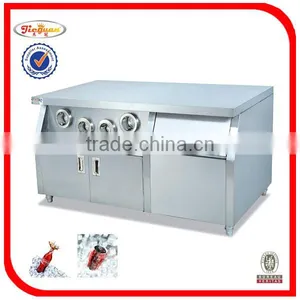Stainless Steel Kitchen Work Table With Cup Dispenser thumbnail-4