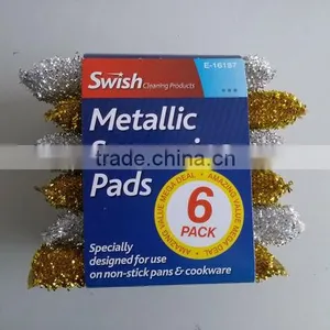 6PC METALLIC SCOURERING PADS thumbnail-1