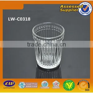 You Would Like Stripes Design Clear Glass Tumbler thumbnail-1
