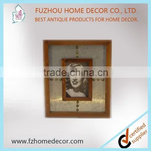 Antique Wood Photo Frame Metal Photo Frame thumbnail-3
