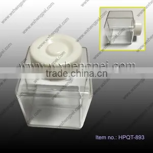 Cleverish Portable Cute Transparent White Cap Plastic Storage Jewelry Wedding Jar Kit thumbnail-1