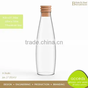 Small Customized Microwave Glass Milk Bottle Wholesale thumbnail-1