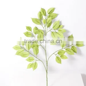 SJ070913 Banyan Ficus Tree Branches and Leaves Wholsale Silk Tree Leaf thumbnail-6