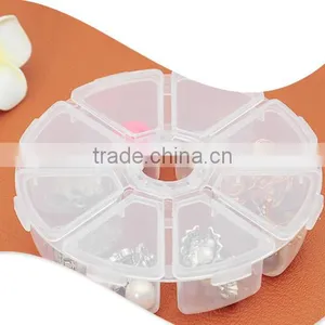 Round 8Lattice Transparent With Cover Storage Box thumbnail-3