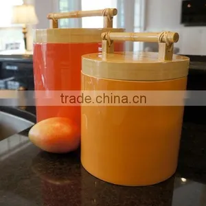 High Quality Best Selling Spun Bamboo Canister Multi Use From Vietnam thumbnail-1