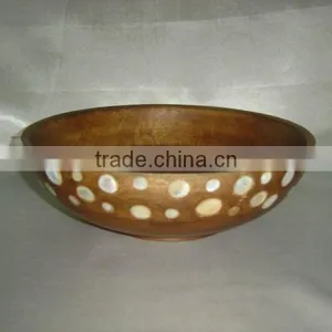 Wooden Serving Bowl,Wooden Soup Bowl,Cheap Wooden Bowl thumbnail-1