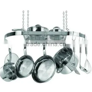 Kitchen Metal Pot Rack thumbnail-1