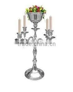 Silver Plated Flower Bowl Candelabra thumbnail-1