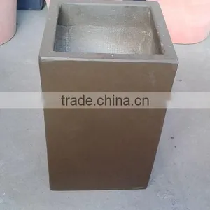 Square Lightweight Cement Pots-Concrete Flower Pots-Terrazzo Garden Planters thumbnail-1