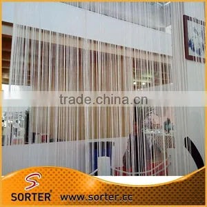 Decorative White Polyester String Curtain Vertical Blinds for Divider thumbnail-4