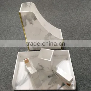 Custom Handmade Marble Acrylic Office Stationery Organizer Stapler thumbnail-2