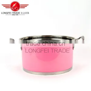Hot Selling 5pcs Colorized European Stainless Steel Soup Pot Kitchen Cookware thumbnail-2