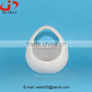 Popular Design Home Decoration White Easter Ceramic Egg Basket thumbnail-4