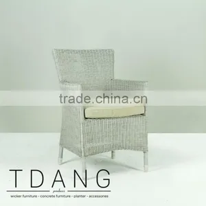 Pasadena Wicker Chair (Grey) - Dining Wicker Furniture Chair thumbnail-1