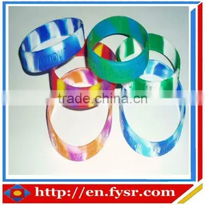 Colorful Segmented Silicone Bracelets (sports Type) thumbnail-1