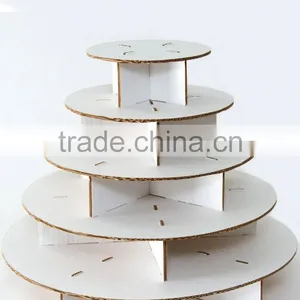 Retail Shop 5 Tiers Cardboard Stand Cake Display thumbnail-1