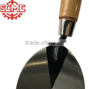 Wooden Handle Carbon Steel Blade Bricklaying Trowel thumbnail-3