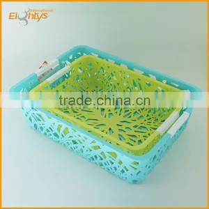 Houseware Small Size Flower Plastic Vegetable Storage Basket thumbnail-1