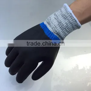 NMSAFETY Nitrile Dipped Anti-cut Oil-resistant Working Gloves thumbnail-1
