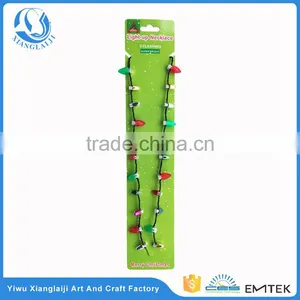 Christmas 8 Lights Blinking Flashing Bulb Led Necklace thumbnail-1